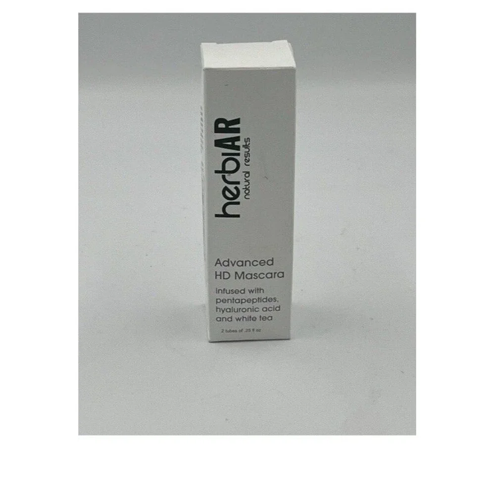 Herbiar Advanced HD Lengthening Mascara with Lash Enhancer Vegan New NEW 2 Tubes
